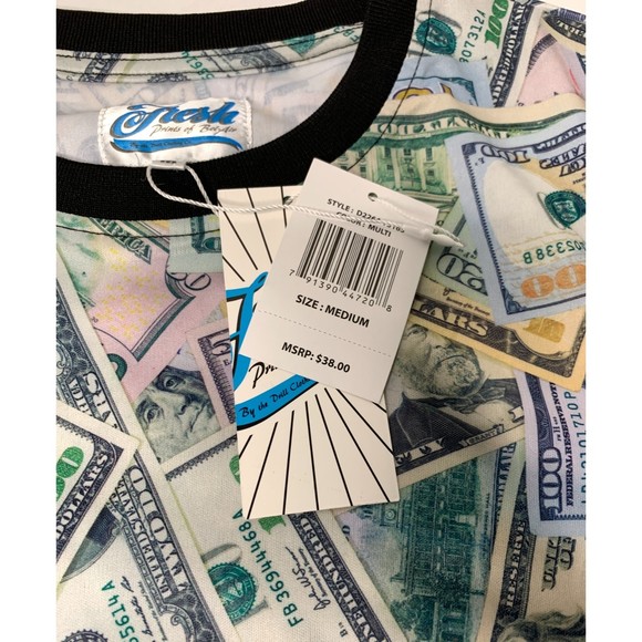 Men's Fresh Prints of Bel-Air All Over Print T-Shirt Medium M NWT - Picture 4 of 8